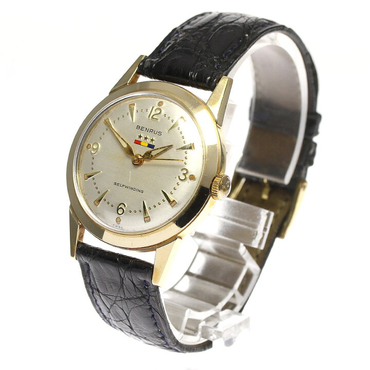 楽天市場】【BENRUS】ベンラス K14YG ヴィンテージ Cal.無し 自動巻き  