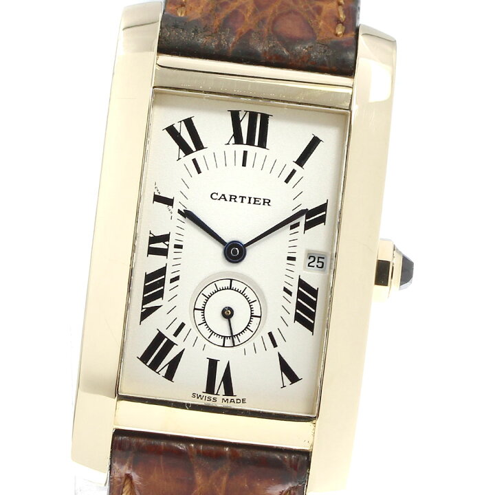 楽天市場】【CARTIER】カルティエ タンクアメリカンLM K18YG スモール 