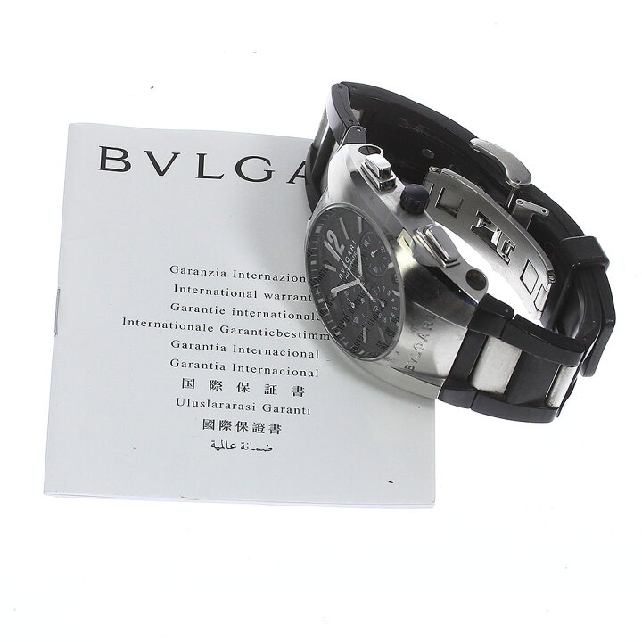楽天市場】☆訳あり ☆保証書付き【BVLGARI】ブルガリ エルゴン クロノ  