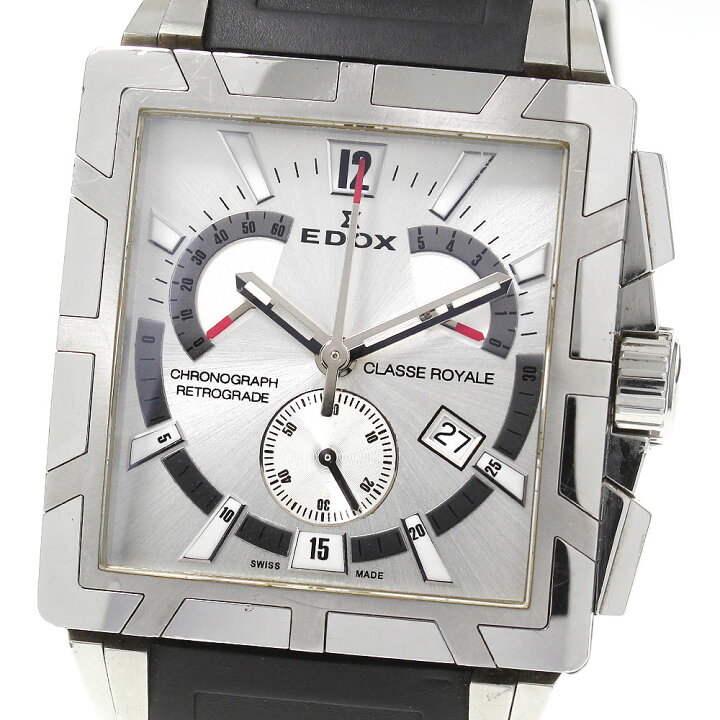 楽天市場】☆訳あり 【EDOX】エドックス クラスロイヤル クロノグラフ 