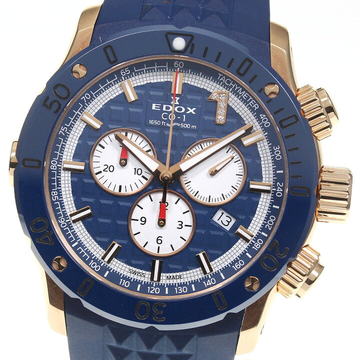 楽天市場】☆美品 ☆保証書付き【EDOX】エドックス クロノオフショア1 