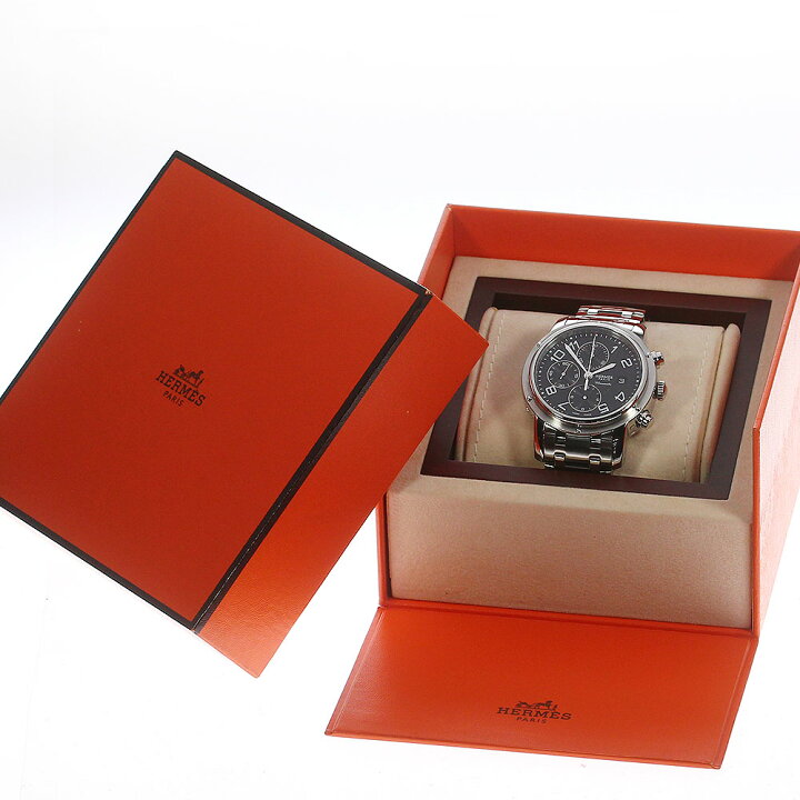 楽天市場】☆良品 ☆内箱付き【HERMES】エルメス クリッパークロノ  