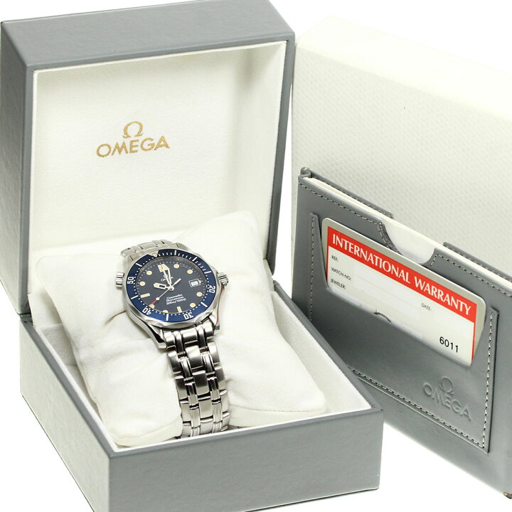 楽天市場】☆良品 ☆箱・保証書付き【OMEGA】オメガ シーマスター300 