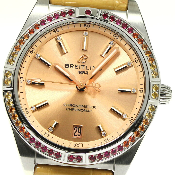 楽天市場】☆良品 ケース付き【BREITLING】ブライトリング クロノ  