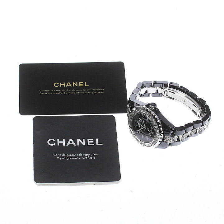 楽天市場】☆保証書付き【CHANEL】シャネル J12 デイト ダイヤベゼル  