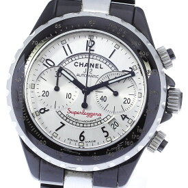 【CHANEL】シャネル J12 スーパーレッジェーラ クロノグラフ H1624 自動巻き メンズ_740636【中古】