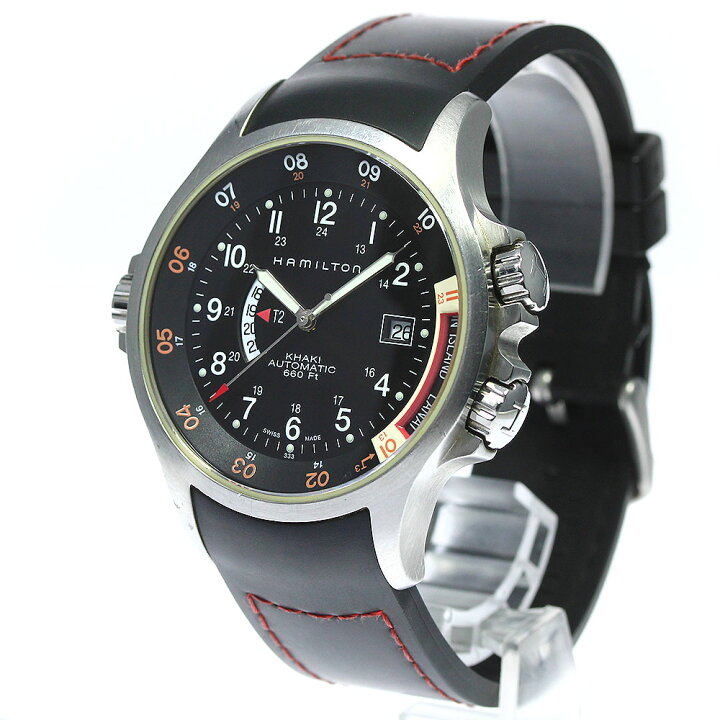 楽天市場】ハミルトン HAMILTON H776350 カーキネイビー GMT 自動巻き 