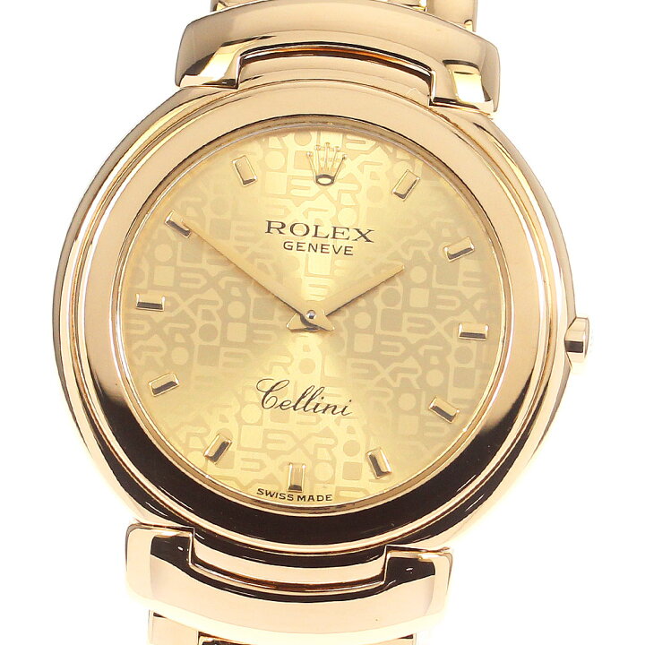 楽天市場】ロレックス ROLEX 6622 チェリーニ K18YG クォーツ メンズ  
