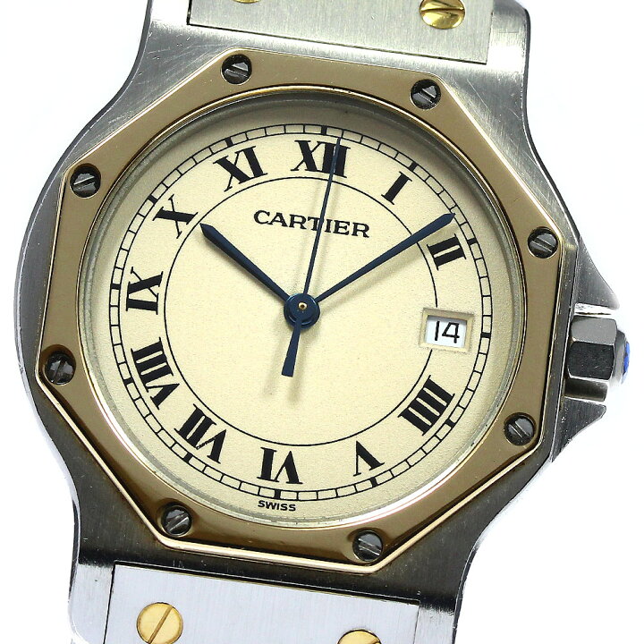 楽天市場】カルティエ CARTIER サントスオクタゴンLM YGベゼル 