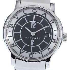 ブルガリ BVLGARI ST29S ソロテンポ デイト クォーツ レディース 良品 箱付き_749535【ev10】【中古】