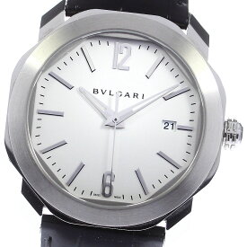 ブルガリ BVLGARI OC41S オクト ローマ デイト 自動巻き メンズ 良品 箱・保証書付き_753010【ev10】【中古】