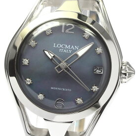 ロックマン LOCMAN 526 モンテクリスト 9Pダイヤ クォーツ レディース 良品 保証書付き_753591【中古】