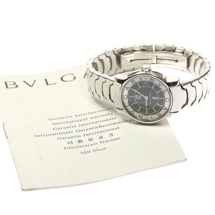 楽天市場】ブルガリ BVLGARI ST29S ソロテンポ デイト クォーツ  