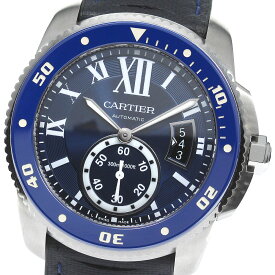 訳あり カルティエ CARTIER CRWSCA0010 カリブル ドゥ カルティエ ダイバー デイト 自動巻き メンズ _753449【中古】