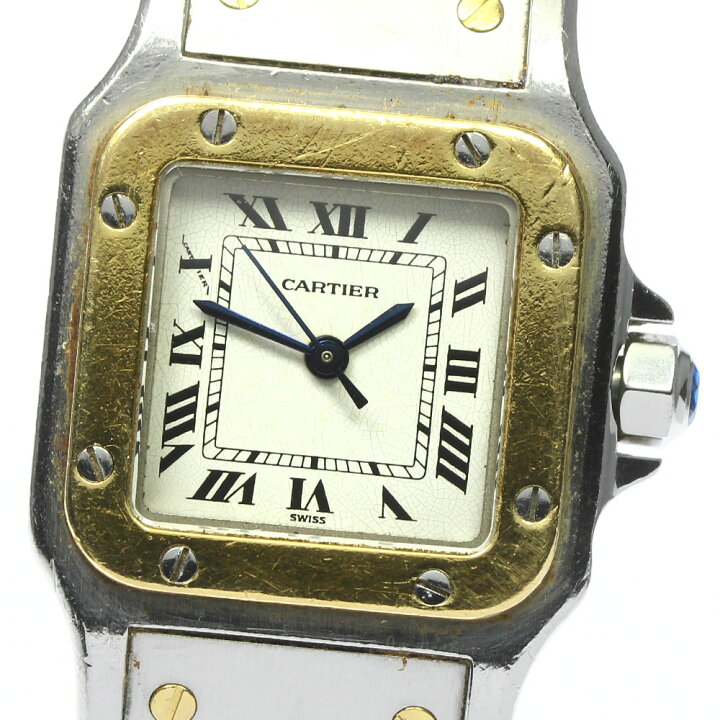 楽天市場】ジャンク カルティエ CARTIER W20057C4 サントスガルべSM YG 