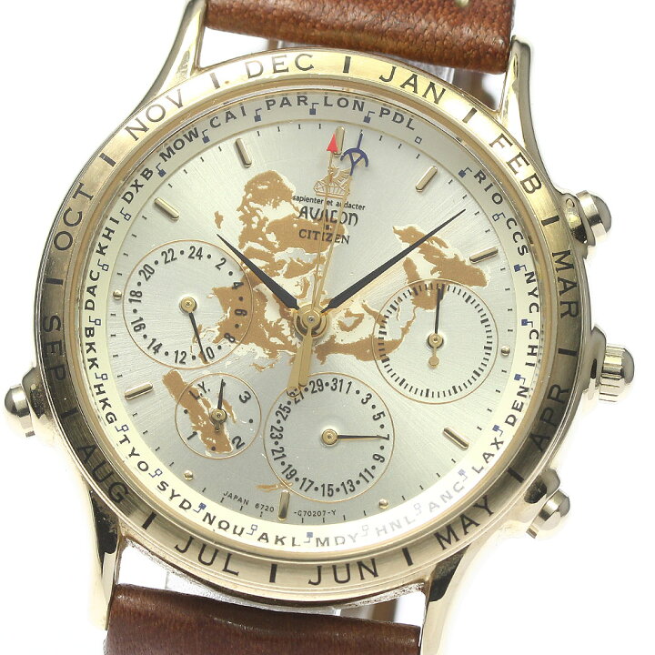 楽天市場】ジャンク シチズン CITIZEN 6720-G70145 アバロン ワールド  