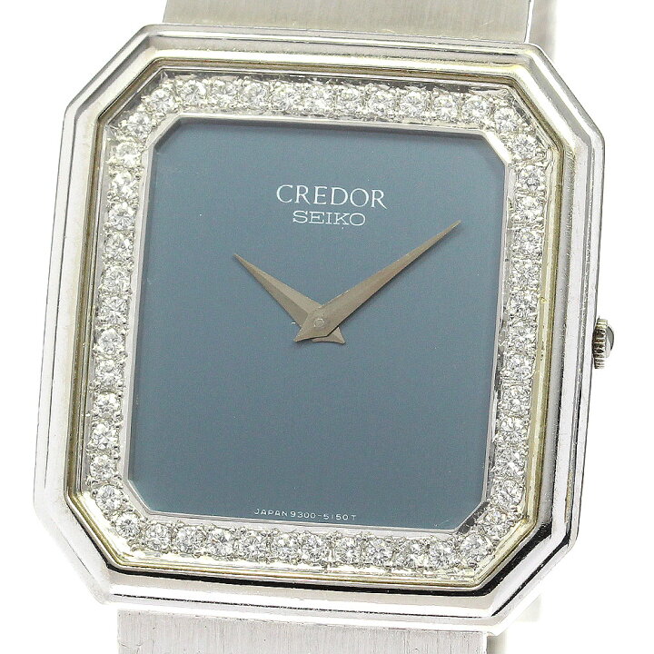 楽天市場】セイコー SEIKO 9300-5090 クレドール K18WG スクエア 