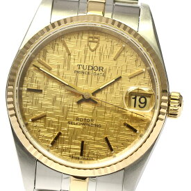 チュードル TUDOR 72033 プリンスデイト YGコンビ Cal.2824-2 自動巻き ボーイズ 良品 _753535【中古】