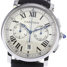 カルティエ CARTIER WSRO0002 ロトンド ドゥ カルティエ クロノ デイト 自動巻き メンズ 保証書付き_748139【中古】