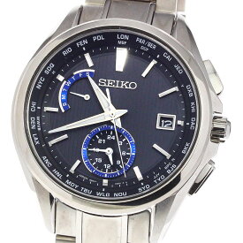 セイコー SEIKO SAGA289/8B63-0AV0 ブライツ デュアルタイム デイデイト ソーラー電波 メンズ 美品 箱・保証書付き_756180【ev20】【中古】