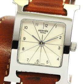 エルメス HERMES HH1.210 Hウォッチ ドゥブルトゥール クォーツ レディース _759026【中古】