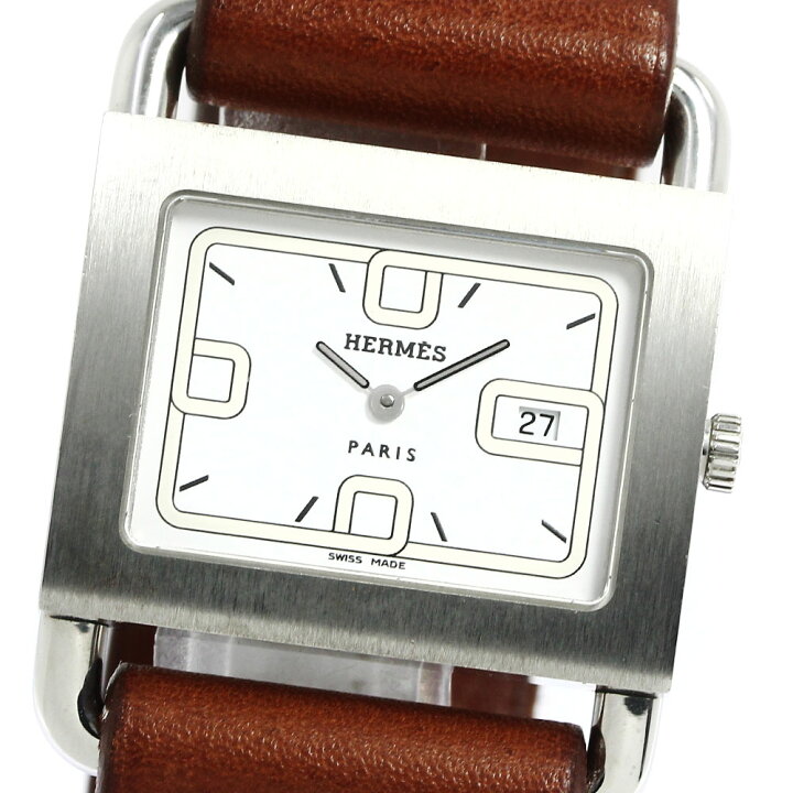 楽天市場】エルメス HERMES BA1.510 バレニア デイト クォーツ メンズ  