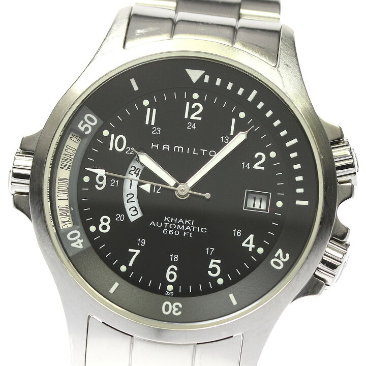 楽天市場】ジャンク ハミルトン HAMILTON H776151 カーキ GMT 自動巻き  