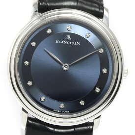 ブランパン Blancpain ヴィルレ ウルトラスリム PT950 12Pダイヤ 自動巻き メンズ _756396【中古】