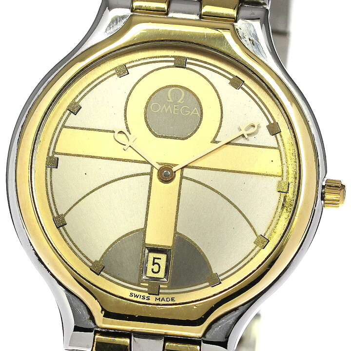 楽天市場】オメガ OMEGA デビル YGベゼル ユニークダイヤル クォーツ  