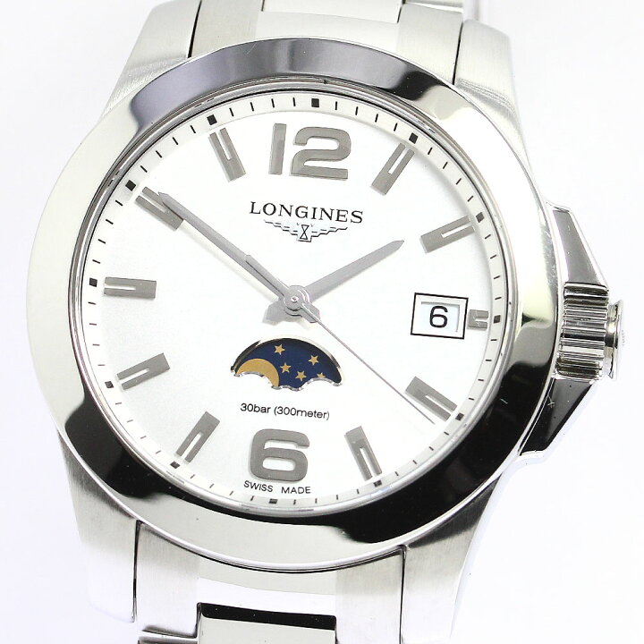 楽天市場】ロンジン LONGINES L3.381.4 コンクエスト デイト ムーン 