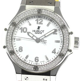 ウブロ HUBLOT 361.SE2010.RW.1104 ビッグバン スチール ダイヤモンド クォーツ レディース 美品 _758856【ev15】【中古】