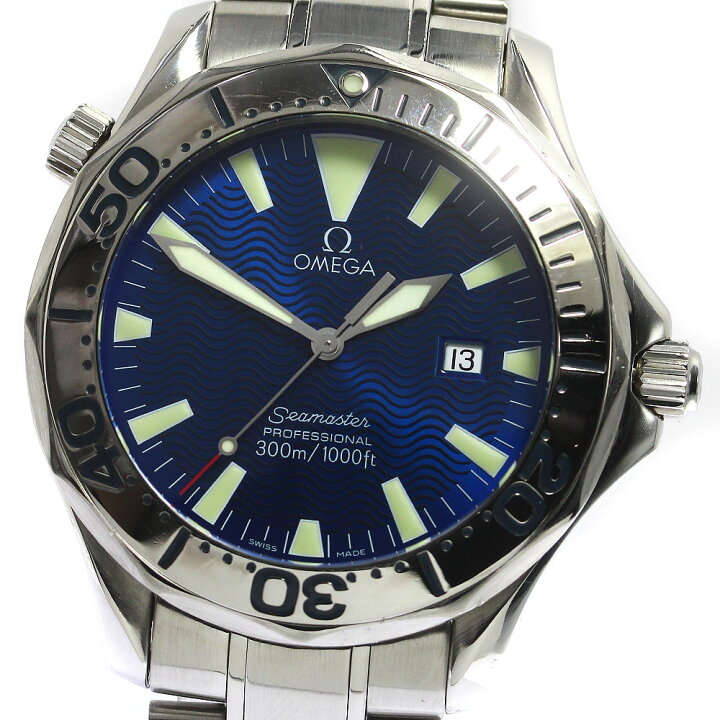 楽天市場】ベルト訳あり オメガ OMEGA 2265.80 シーマスター300  