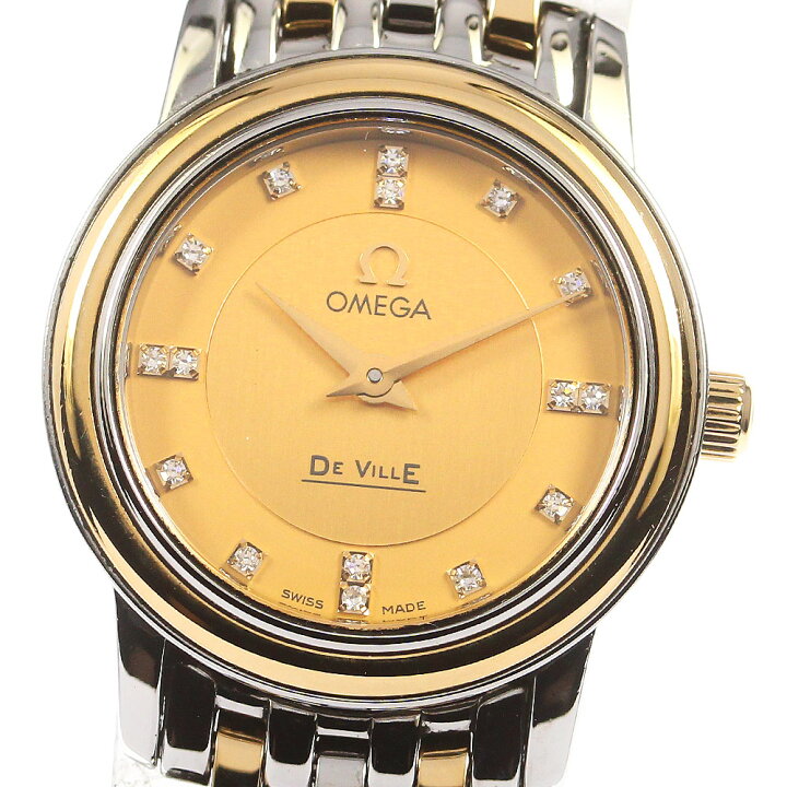 楽天市場】オメガ OMEGA 4370.16 デビル プレステージ 16Pダイヤ YG  
