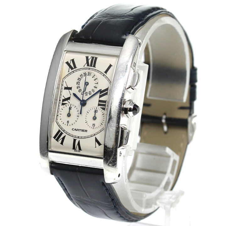 楽天市場】カルティエ CARTIER 2312 タンクアメリカンLM K18WG クロノ 