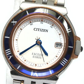 シチズン CITIZEN ES1035-52A/H020-T020224 エクシード ユーロス エコドライブ ソーラー電波 レディース _762565【中古】