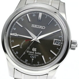 セイコー SEIKO SBGE027/9R66-0AL0 グランドセイコー GMT デイト スプリングドライブ メンズ _760386【中古】