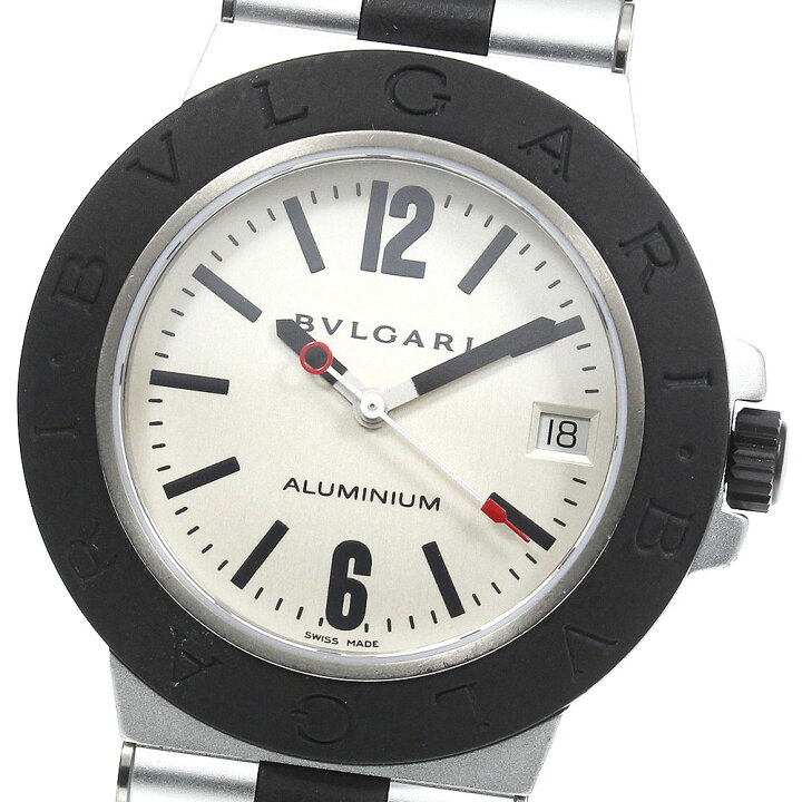 楽天市場】ブルガリ BVLGARI AL38TA アルミニウム デイト 自動巻き 