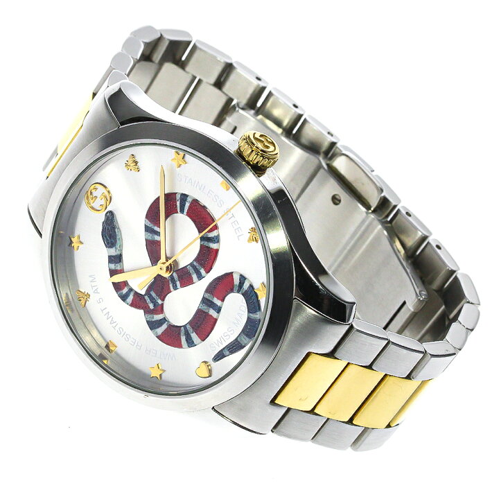 楽天市場】グッチ GUCCI 126.4/YA1264075 Gタイムレス キングスネーク 
