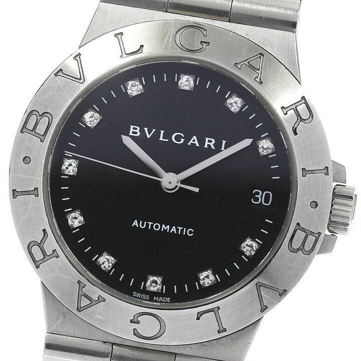 楽天市場】ブルガリ BVLGARI LCV35S ディアゴノ 11Pダイヤ デイト 自動 