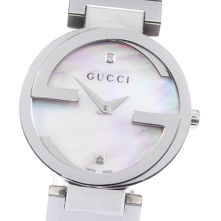 楽天市場】グッチ GUCCI YA133505 インターロッキング 133.5 クォーツ  