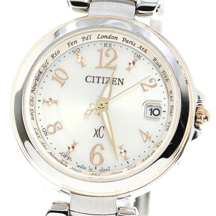 楽天市場】シチズン CITIZEN EC1036-53W XC クロスシー ソーラー電波 