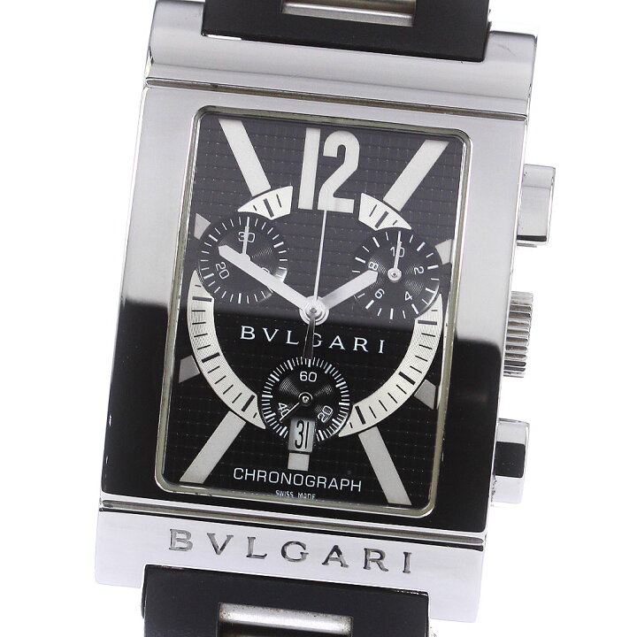 楽天市場】ブルガリ BVLGARI RTC49S レッタンゴロ クロノグラフ デイト 