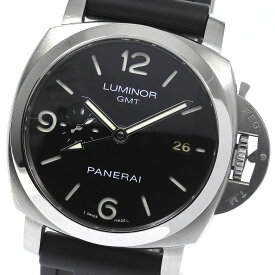 パネライ PANERAI PAM00320 ルミノール 1950 3デイズ デイト スモールセコンド GMT 自動巻き メンズ 良品 _764942【中古】