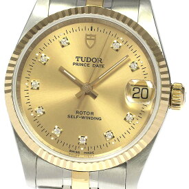 チュードル TUDOR 72033 プリンスデイト YGコンビ cal.2824-2 10Pダイヤ 自動巻き ボーイズ _753491【中古】