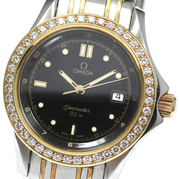 楽天市場】ベルト訳あり オメガ OMEGA シーマスター120 YGコンビ 