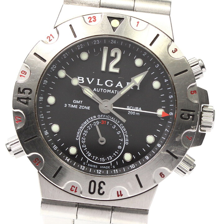 楽天市場】ジャンク ブルガリ BVLGARI SD38SGMT ディアゴノ スクーバ 