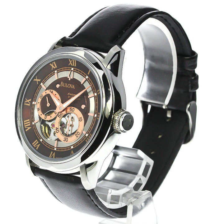 楽天市場】ブローバ BULOVA 96A120 スケルトン スモールセコンド 自動 