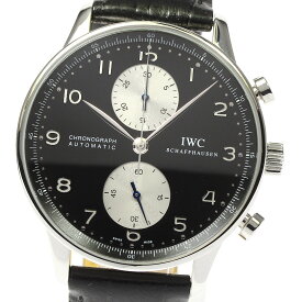 IWC IWC SCHAFFHAUSEN IW371404 ポルトギーゼ クロノグラフ 自動巻き メンズ 美品 保証書付き_773774【中古】