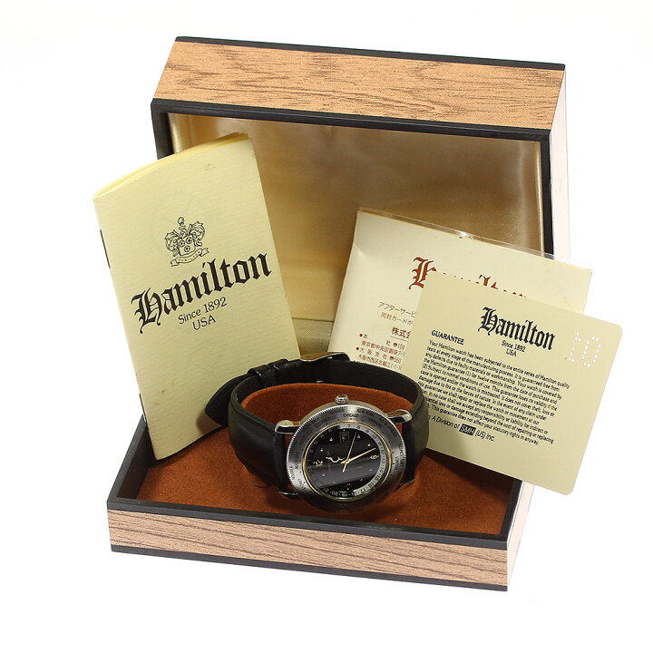 楽天市場】ハミルトン HAMILTON H745410 ワールドタイム ヴィンテージ 