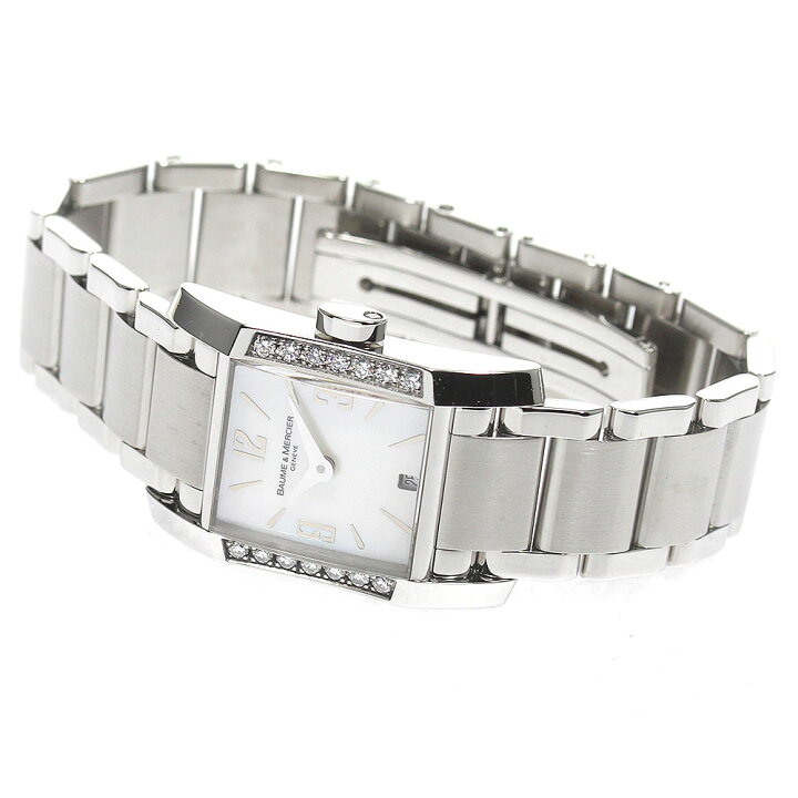 BAUME&MERCIER(ボーム&メルシエ) 腕時計 - 65516 レディース ダイヤ  